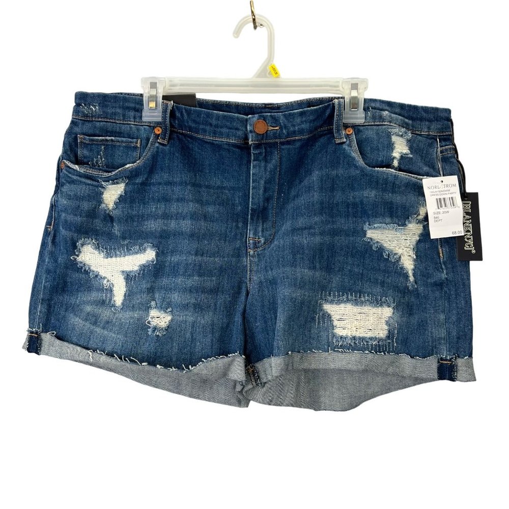 Blank NYC The Fulton Roll Up Short size 20W Dress Down Party Distressed NWT